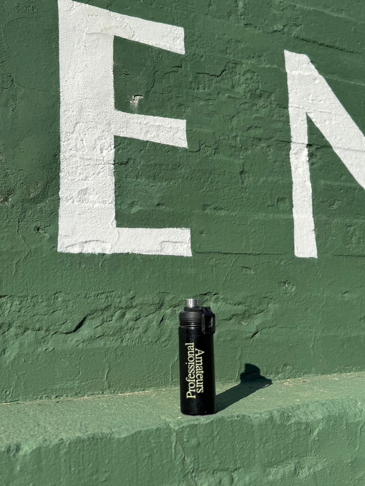 Reverse logo hydration bottle