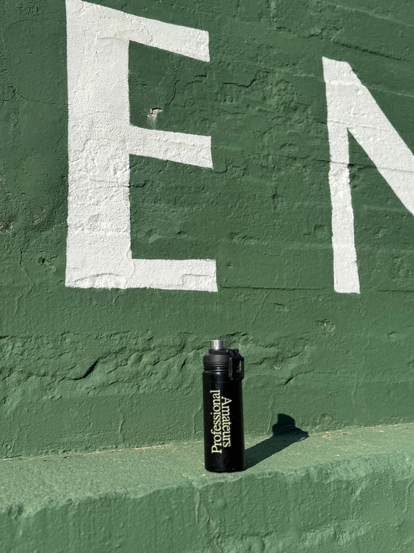 Reverse logo hydration bottle