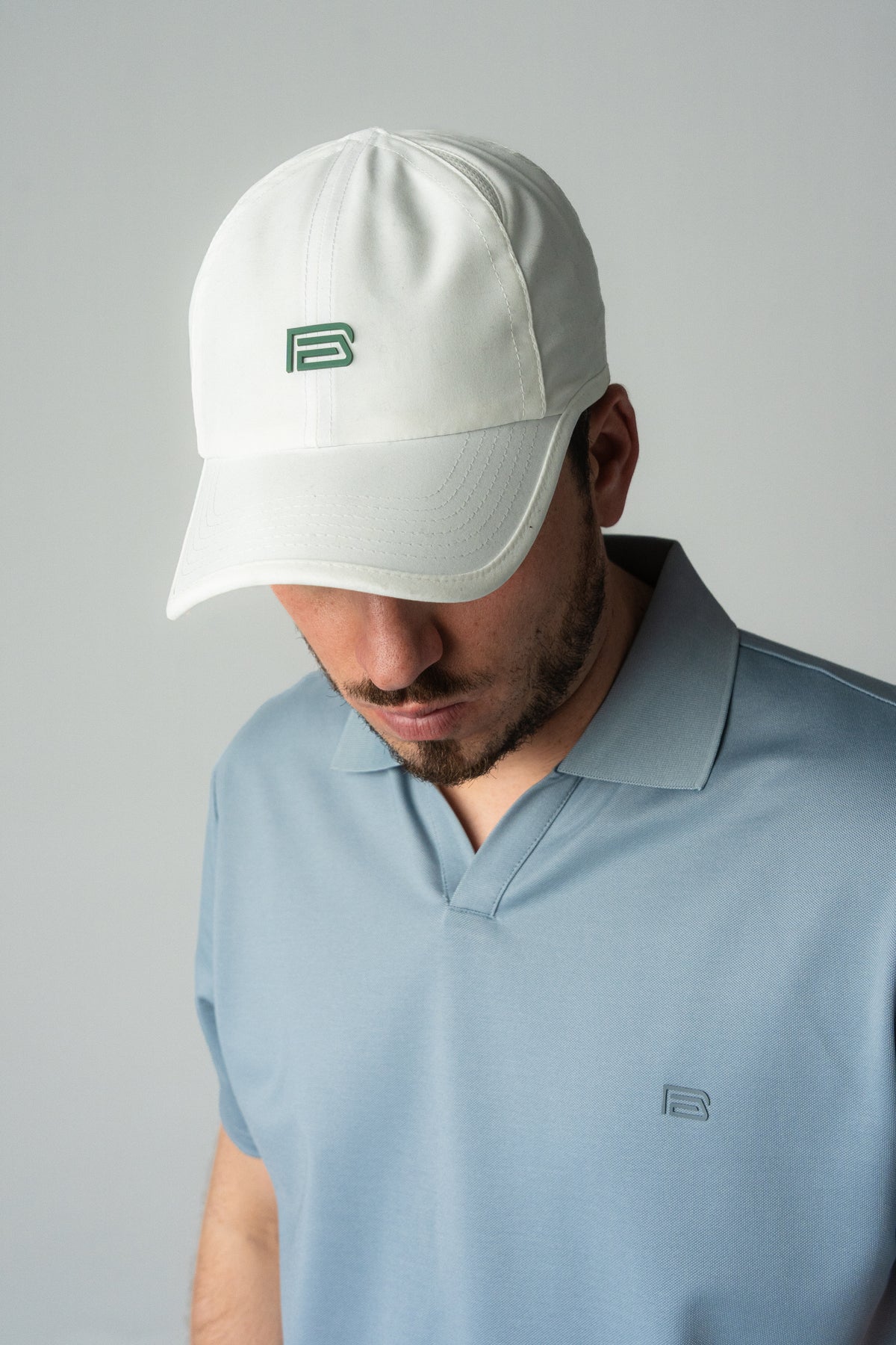 Rubber logo tour cap