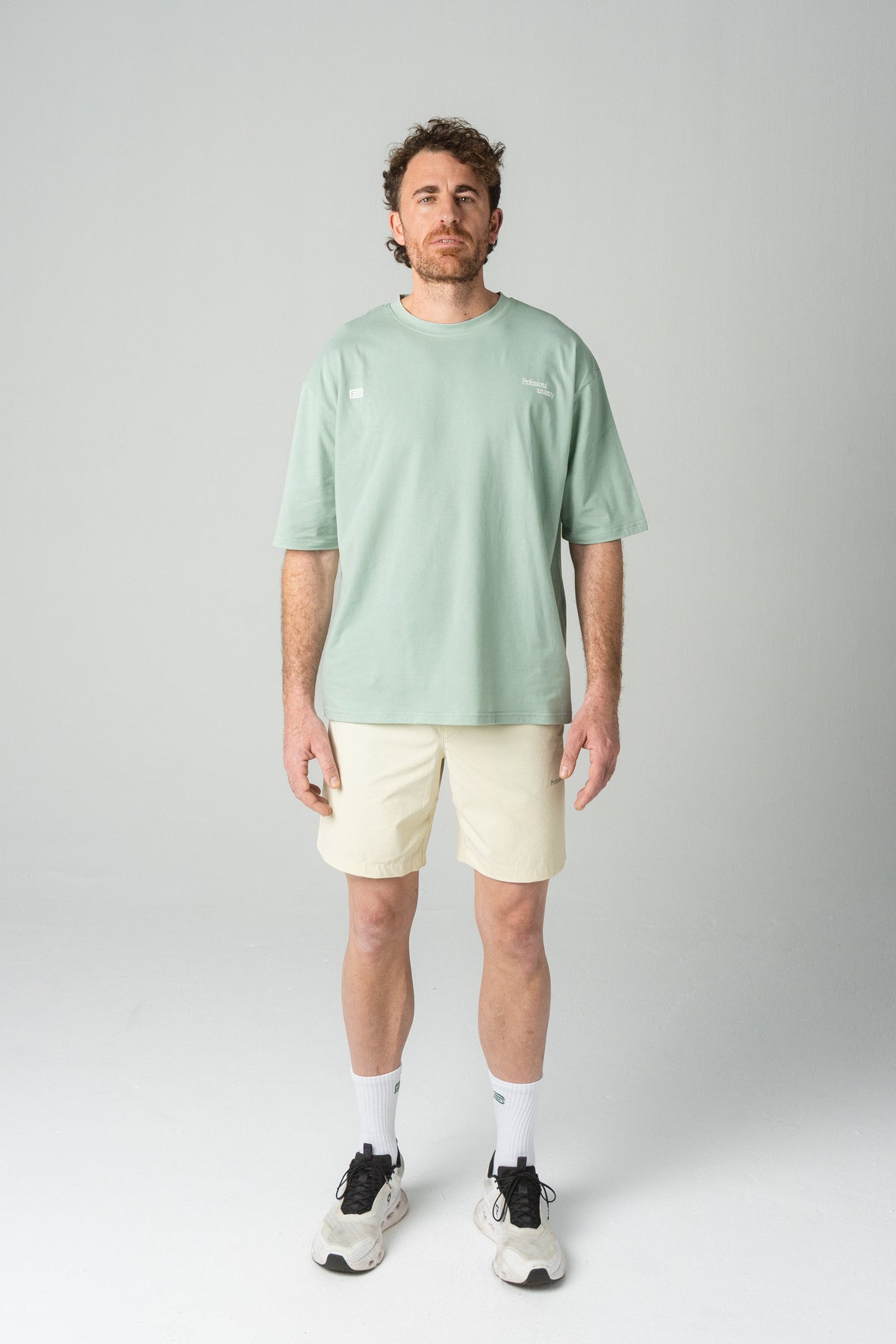 Reverse logo training tee
