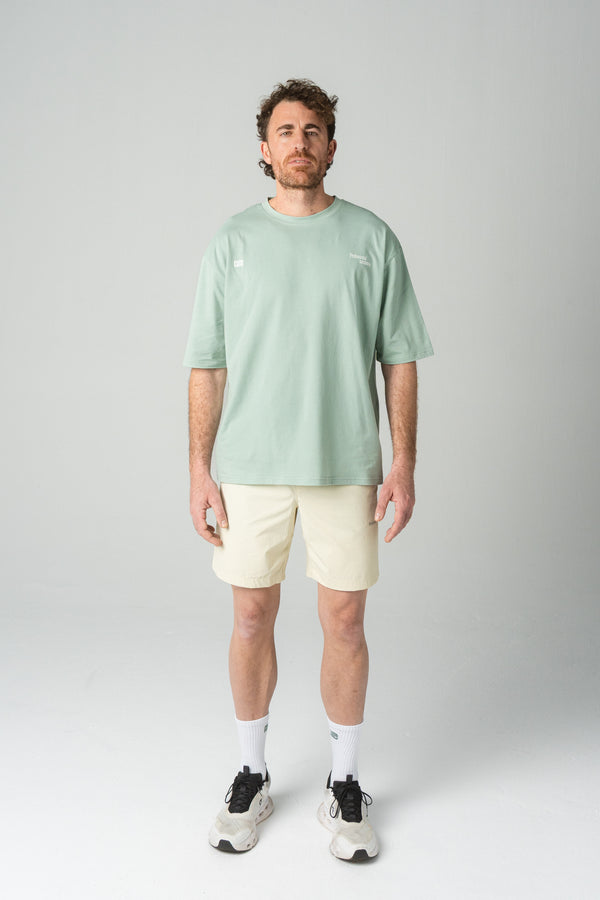 Reverse logo training tee