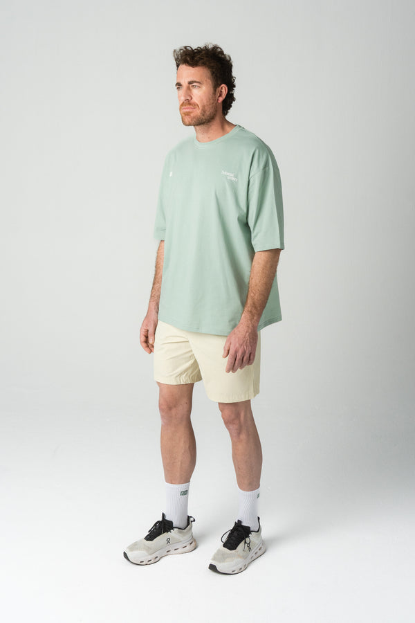 Reverse logo training tee