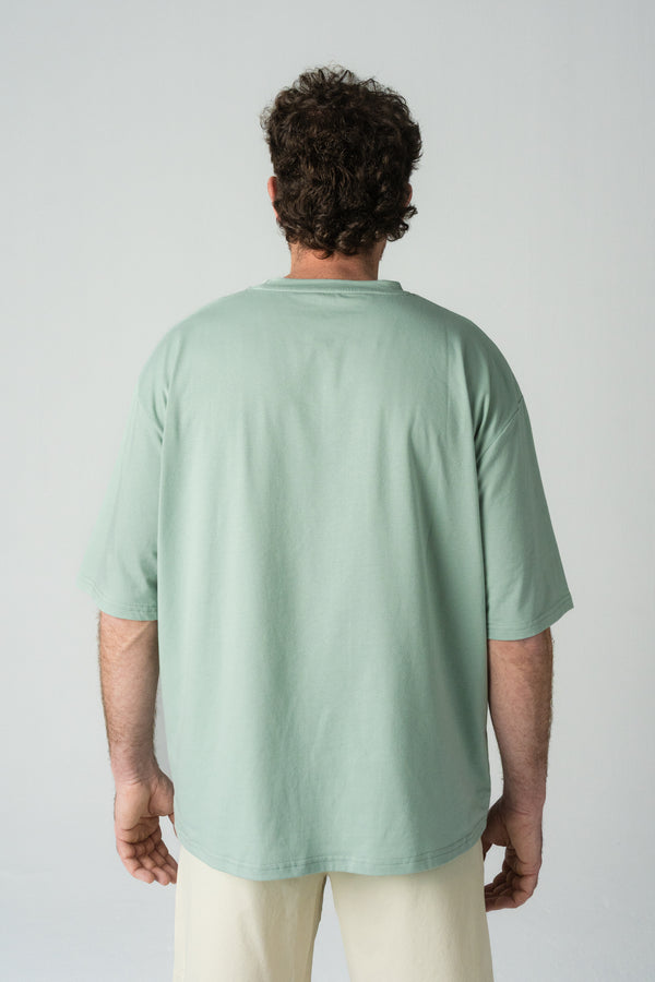 Reverse logo training tee