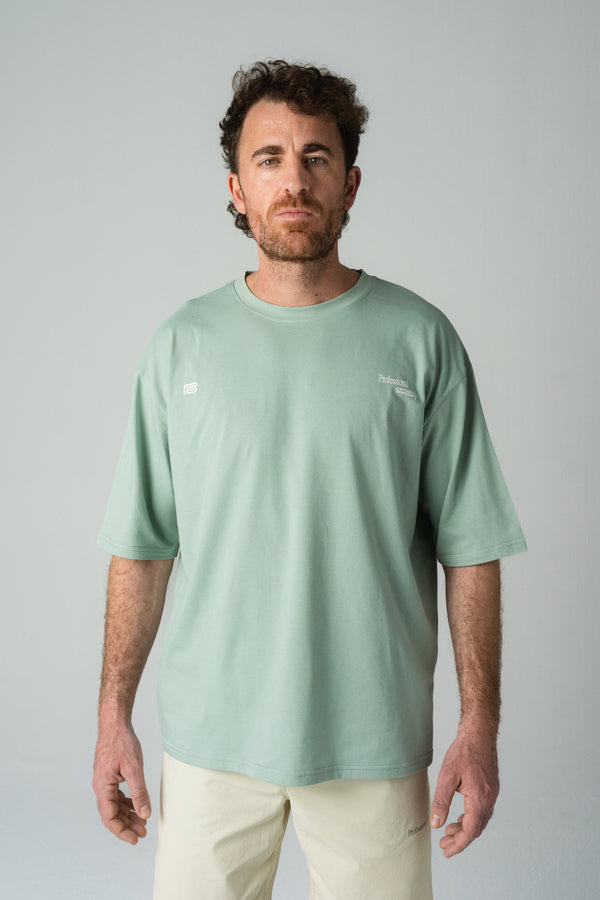 Reverse logo training tee