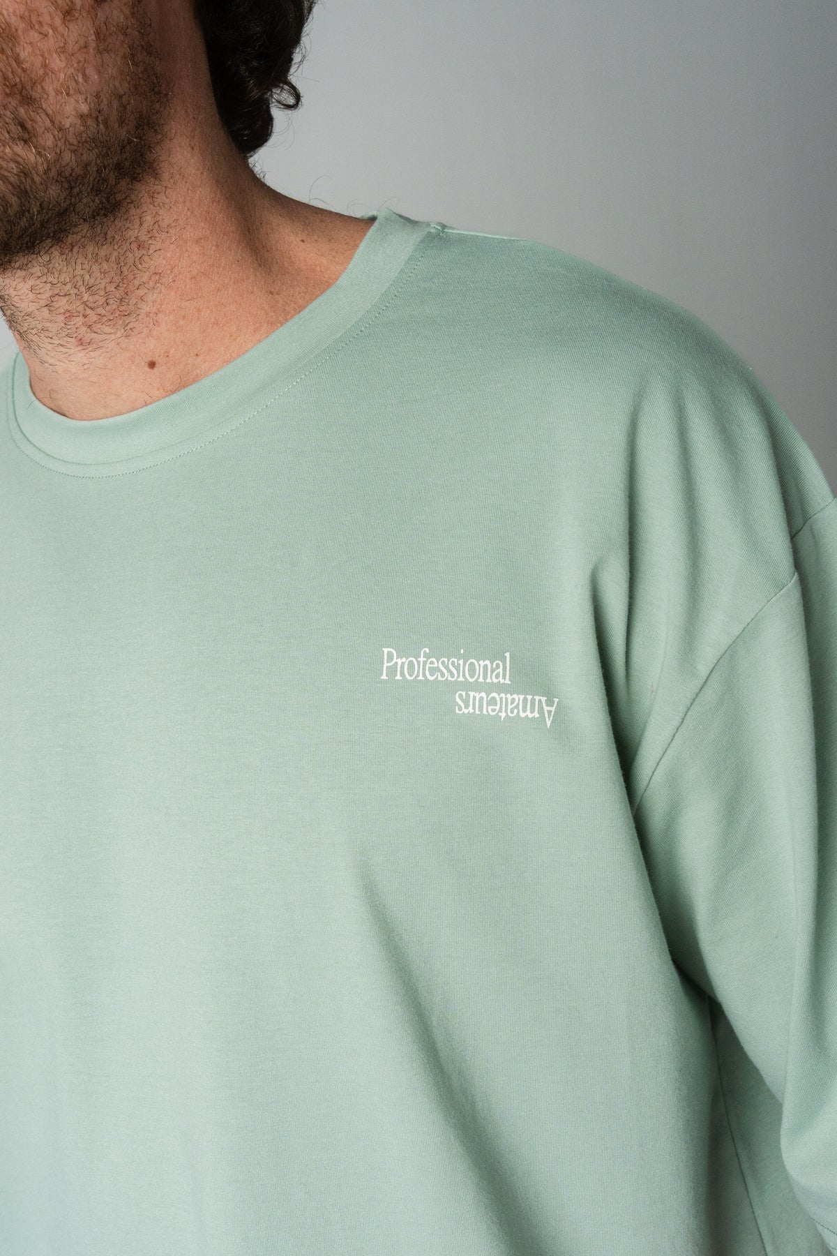 Reverse logo training tee