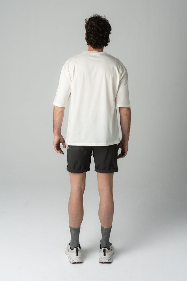 Reverse logo training man tee